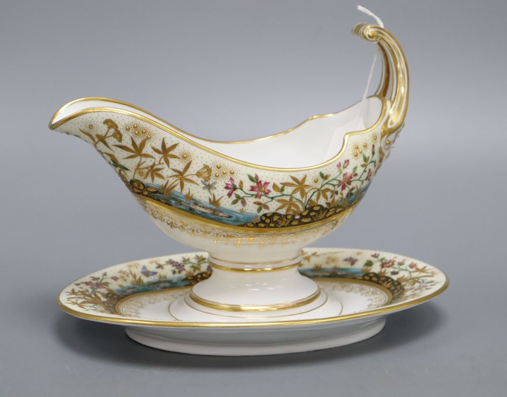 An Austrian porcelain sauceboat, height 18cm